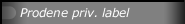 Prodene priv. label